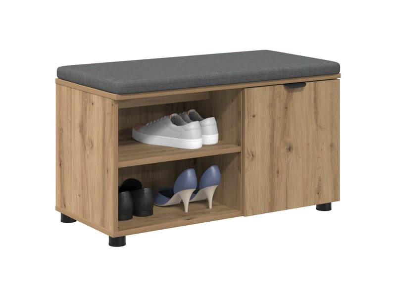  Banc d'entrée, banc interieur chêne artisanal 80x38x46 cm shl32672  - Conforama C