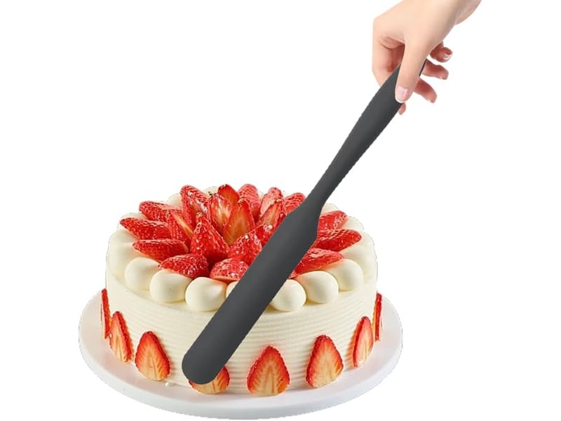  Petit grattoir long en silicone, petit grattoir à farine, spatule à confiture intégrée, grattoir à beurre, ustensiles de cuisson de gâteaux QWE000616 - Conforama E