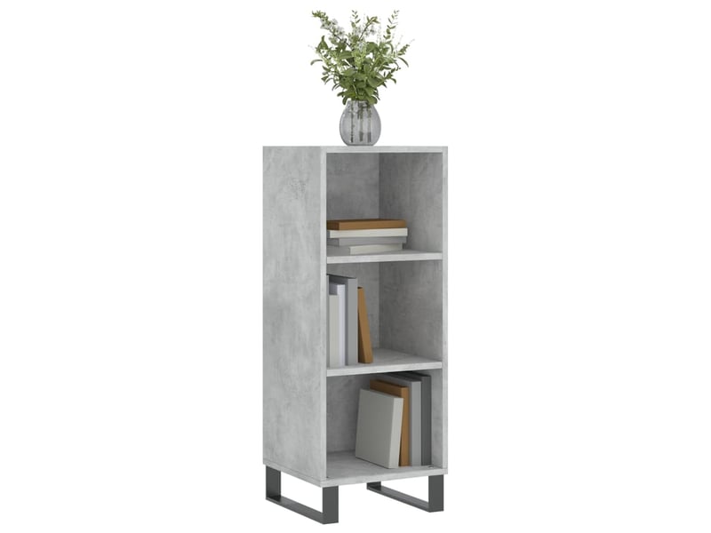  Buffet - bahut - meuble de rangement gris béton 34,5x32,5x90 cm bois d'ingénierie  - Conforama C