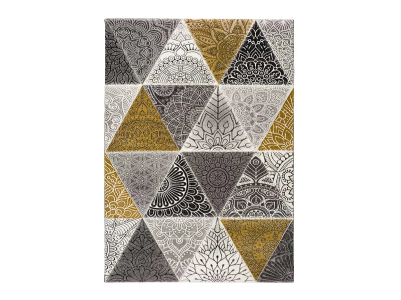  Tapis rectangle atticgo amy gris - 100% polypropylène, finition heat-set frisé Amy 22626 - Conforama A