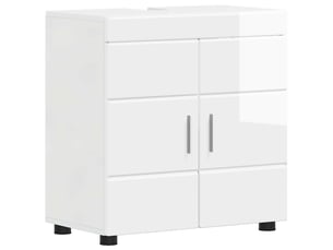 Ensemble d'armoire de salle de bain tulum blanc brillant cf62969