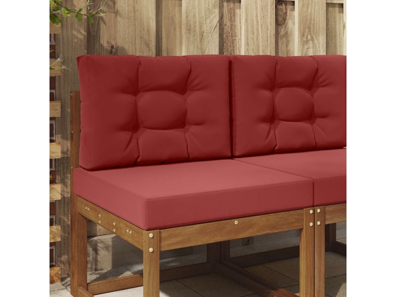 Coussin de canapé d'extérieur, coussin de chaise polyester bordeaux 60 x 60 cm cf54048 - Conforama B