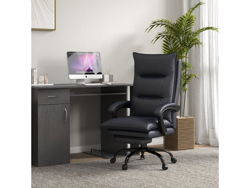 Chaise de bureau iser massage chauffage repose-pieds gris foncé - Conforama E
