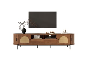 Meuble tv coloris marron 200 cm <strong>KORFEE</strong>  <strong></strong>