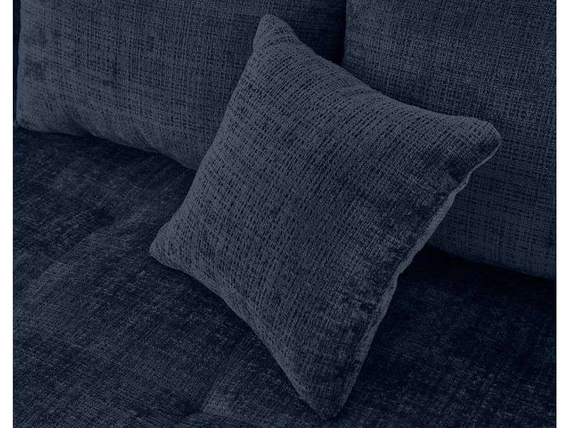  Rune - canapé d'angle droit 4 places en velours texturé - lisa design - bleu RUNE - Conforama D