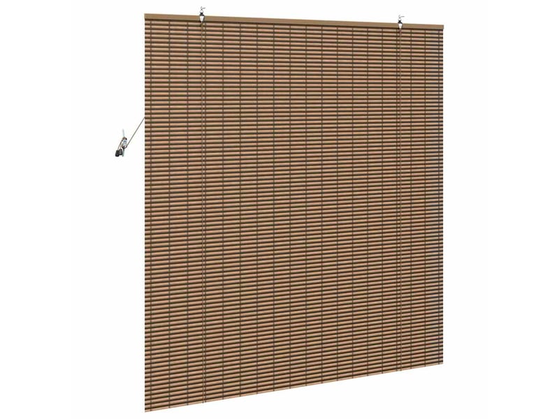 Store enrouleur - rideau enrouleur marron 140 x 160 cm bambou - Conforama E