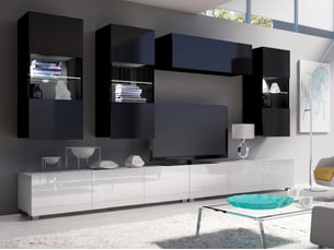 Meuble tv coloris blanc 45 cm <strong></strong>  <strong></strong>