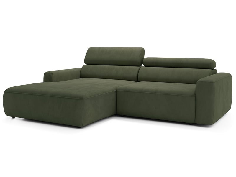 Selsey fando - canapé d'angle - 252 cm - velours vert sauge Fando - Conforama D