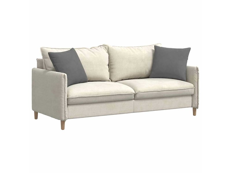  Lot de 2 coussins de canapé, coussins décoratifs tissu gris foncé 45 x 45 cm cf58860  - Conforama C