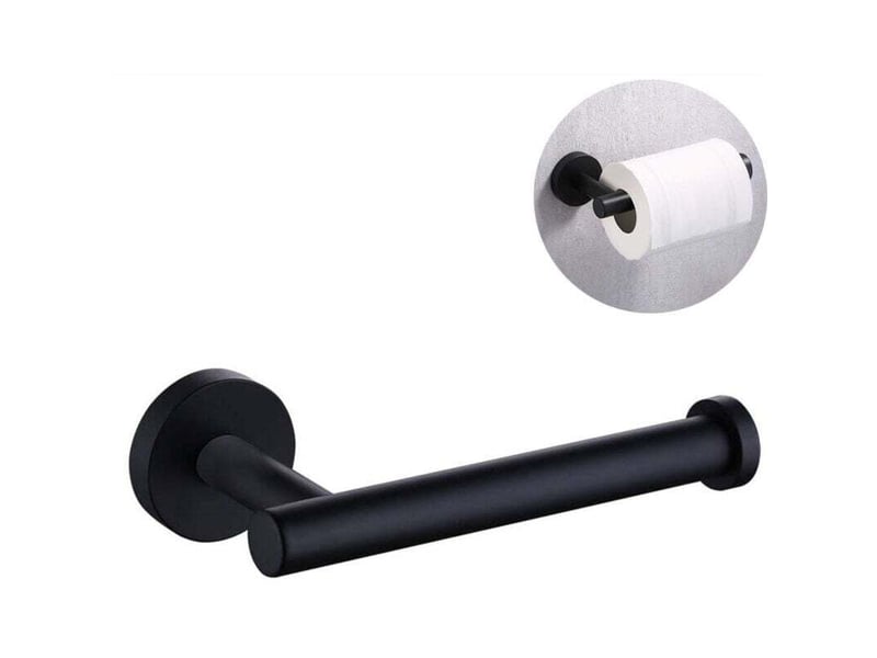  Porte-papier hygiénique en acier inoxydable, support mural rond à moitié ouvert pour salle de bain et cuisine  - Conforama A