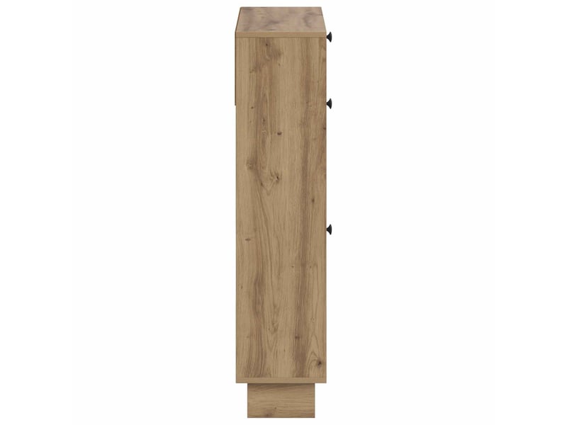  Meuble à chaussures, armoire à chaussures ede 78x24x103 cm bois d'ingénierie shl1998  - Conforama E