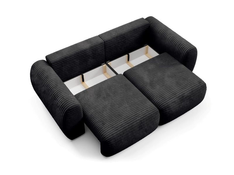  Canapé convertible premium cloud noir  - Conforama E