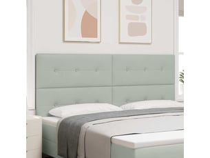 Tete de lit A poser largeur 200 cm <strong></strong> <strong></strong> argenté