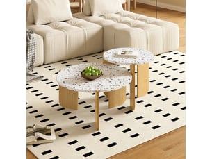 Table basse rond(e) coloris naturel <strong></strong> <strong></strong>