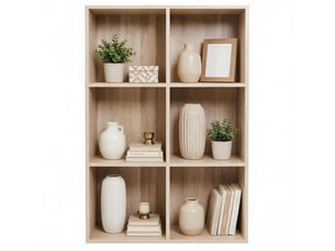 Bibliotheque coloris bois clair 6 étagère(s) <strong>MIVRAY </strong> <strong></strong> - 29 cm x 89 cm