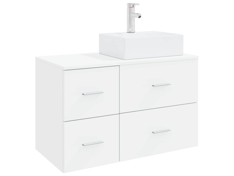  Ensemble de mobilier de salle de bain 2 pc blanc cf63980  - Conforama A
