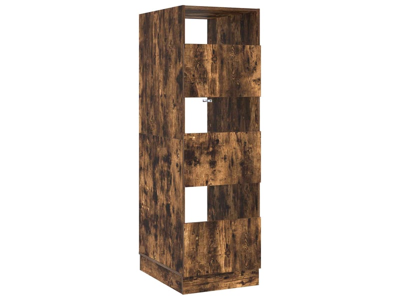 Armoire à laver chêne fumé 50x68x162 cm bois d'ingénierie - Conforama A