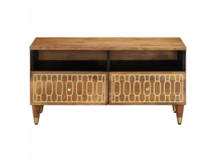 Table basse rectangulaire coloris marron  