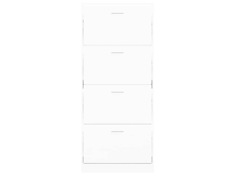  Meuble à chaussure | armoire à chaussures blanc 63x24x147 cm bois d'ingénierie  - Conforama D