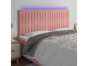 Tete de lit A poser largeur 200 cm   rose