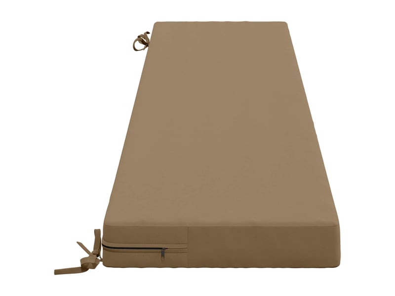 Coussin de banc, coussin d'assise, coussin de canapé soest 100 % polyester taupe 180 x 40 x 8 cm cf53612 - Conforama D
