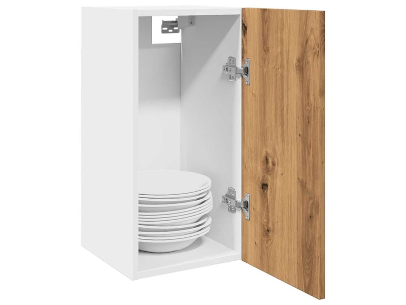 Meuble de rangement, armoire suspendue chêne artisanal 30x31x60cm bois d'ingénierie - Conforama B