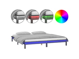 Lit 2 places 120x190cm    coloris gris