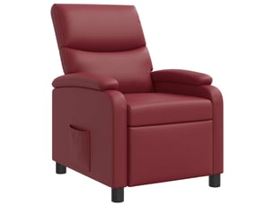 Fauteuil relax manuel VIDAXL  Simili rouge