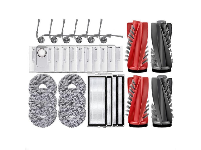  For roborock qrevo 5ae curv s5x 5a1 5xc curvc vacuum parts main roller side brush hepa filter mop cloth dust bag  - Conforama B