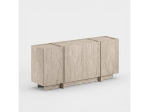 Buffet 4 porte(s) AHD AMAZING HOME DESIGN - 180 cm coloris beige