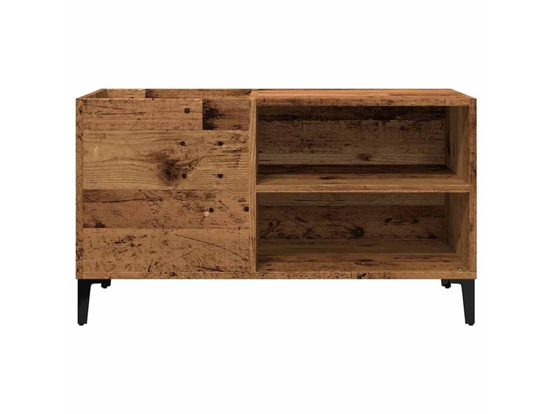  Armoire à disques, armoire de rangement vieux bois 84,5x38x48 cm bois d'ingénierie  - Conforama D