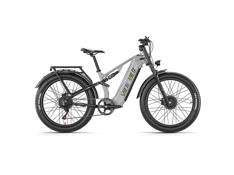  Vélo électrique tout-terrain shengmilo s600pro , double moteur, 48v 25ah, gris  - Conforama A