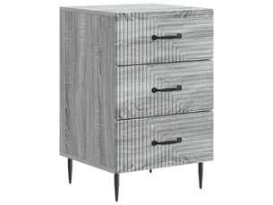 Table de chevet - cabinet de chevet - table de nuit avec tiroir sonoma gris 43 x 41 x 66,5 cm