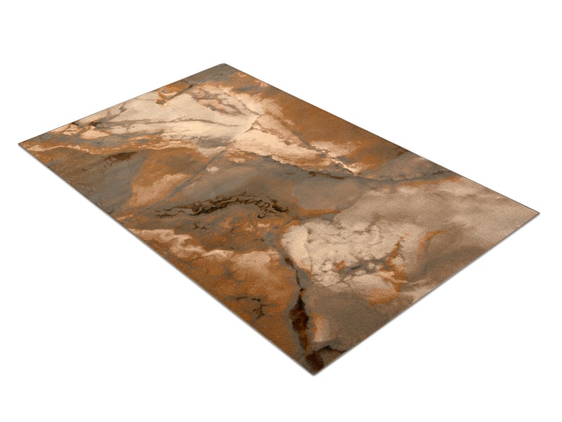  Tapis en laine omega limus marbre brunes 200x300 cm  - Conforama C