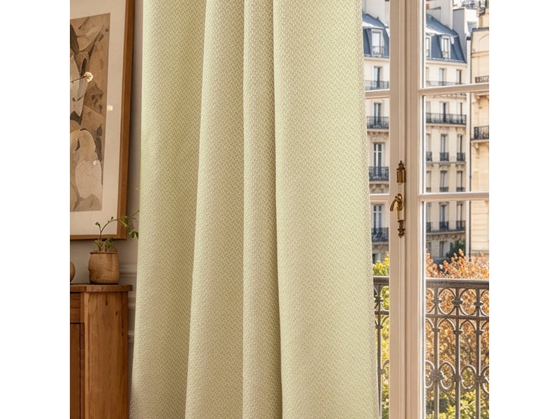  Rideau à œillets 140 x 240 cm victoria fils teints jacquard  - Conforama E
