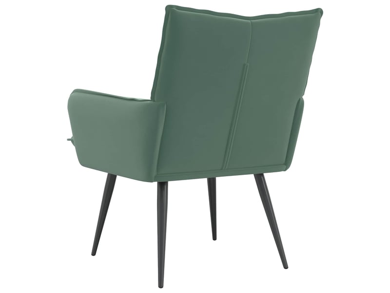  Vidaxl fauteuil vert mer velours  - Conforama E