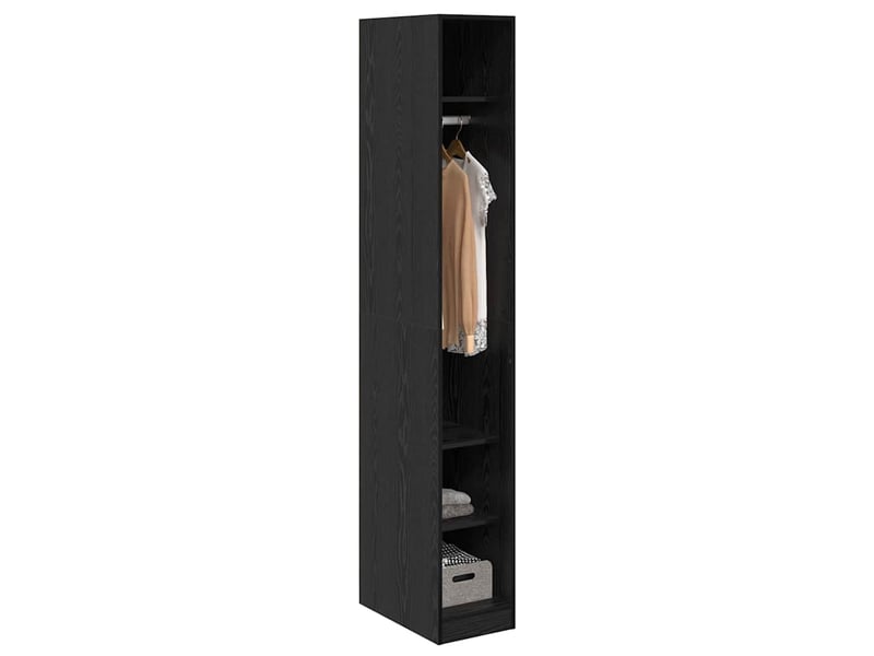  Armoire chambre, armoire de rangement chêne noir 30x50x200 cm bois d'ingénierie shl20110  - Conforama C