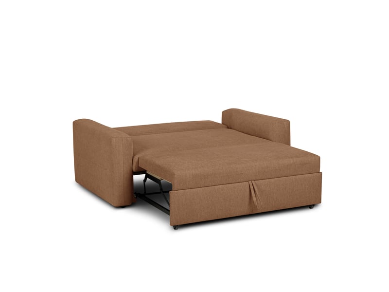 Canape droit convertible orange 2 places - Conforama M