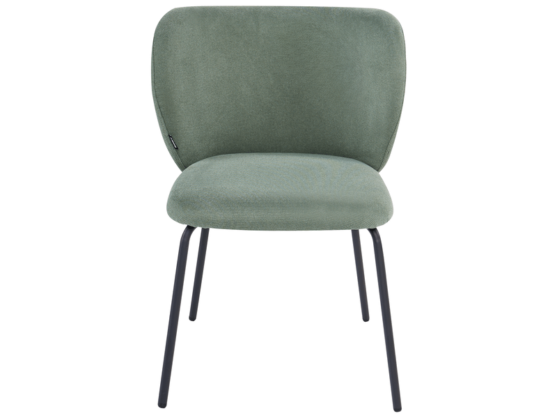 Lot de 2 chaises de salle à manger calera tissu vert clair  - Conforama E