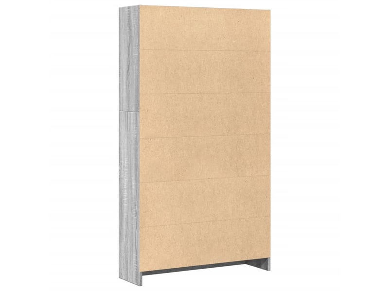  Bibliothèque, meuble de rangement salon sonoma gris 80x24x143 cm bois d'ingénierie  - Conforama E