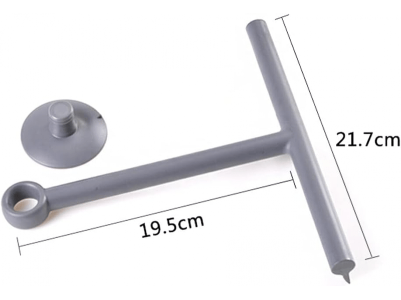  Raclette de douchenettoyant pour vitres avec support en silicone, nettoyage de salle de bain (blanc)  - Conforama B