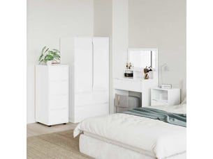 Commode 1 tiroir(s) <strong></strong> <strong></strong> coloris blanc largeur 40 cm