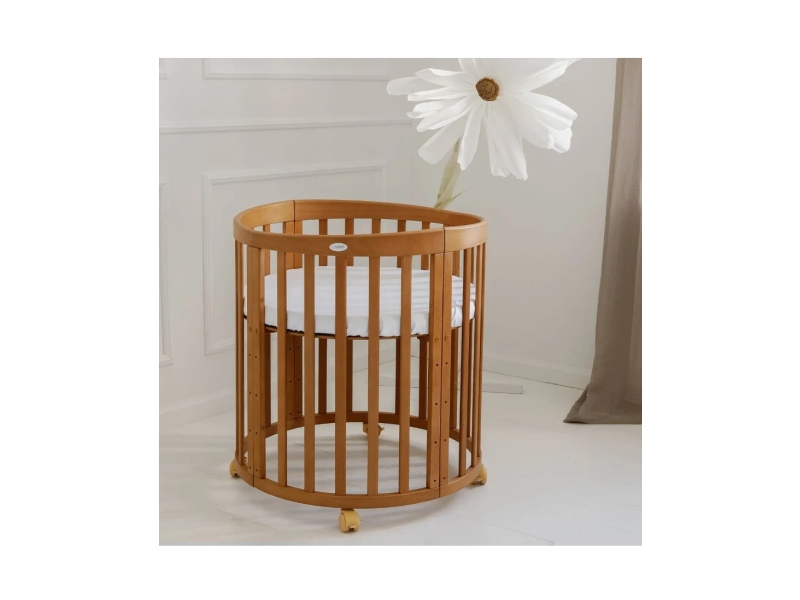 Lit bébé évolutif 7 en 1 ovale - vintage waldin OWAL-V - Conforama E