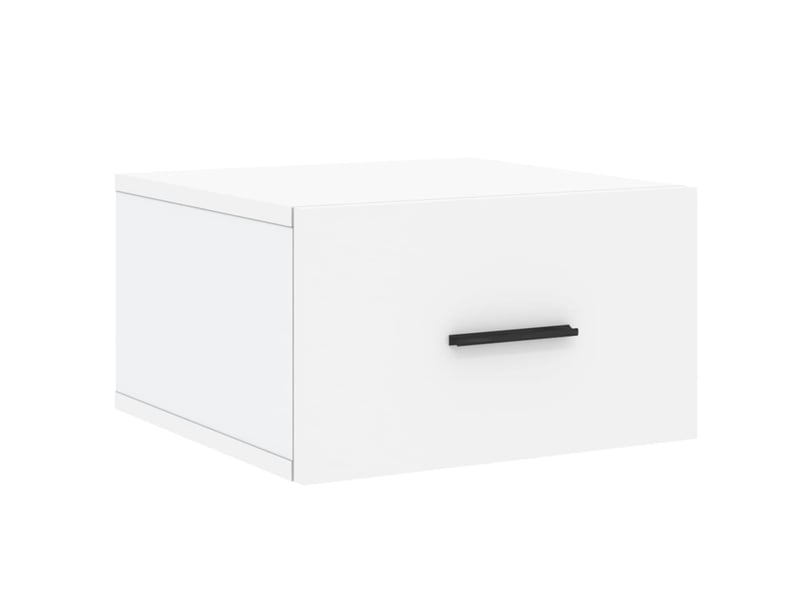  Table de chevet - cabinet de chevet - table de nuit murale blanc 35x35x20 cm  - Conforama A