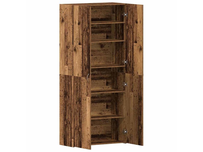  Meuble à chaussure, cabinet à chaussures 80x35.5x180 cm bois d'ingénierie shl8134  - Conforama E