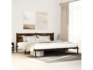 Lit 2 places 200x200 cm coloris marron