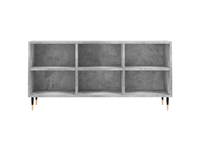  Meuble tv - banc tv - meuble de rangement gris béton 103,5x30x50 cm bois d'ingénierie  - Conforama D