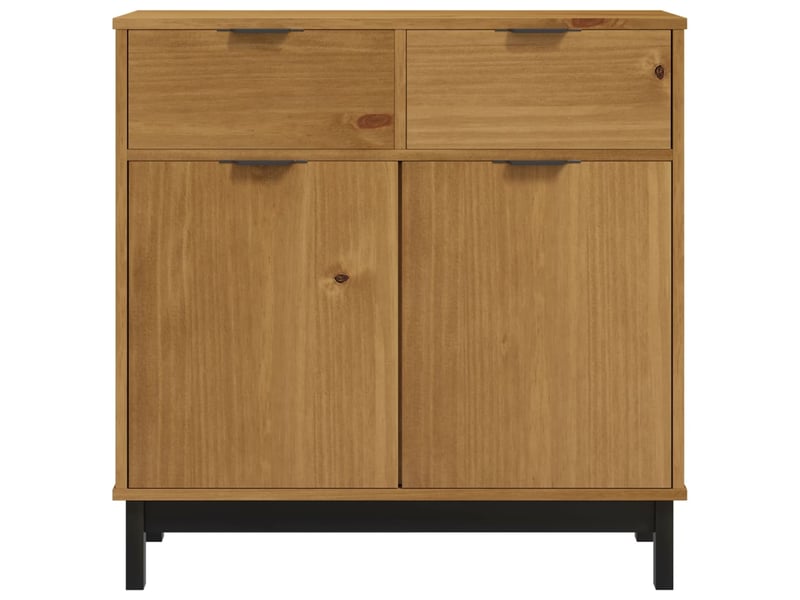  Buffet salon, buffet de rangement flam 80x40x80 cm bois massif de pin  - Conforama E