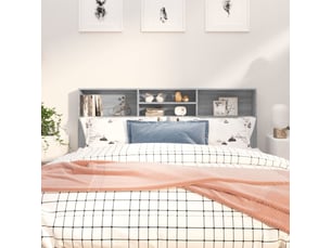 Tete de lit largeur 180 cm gris