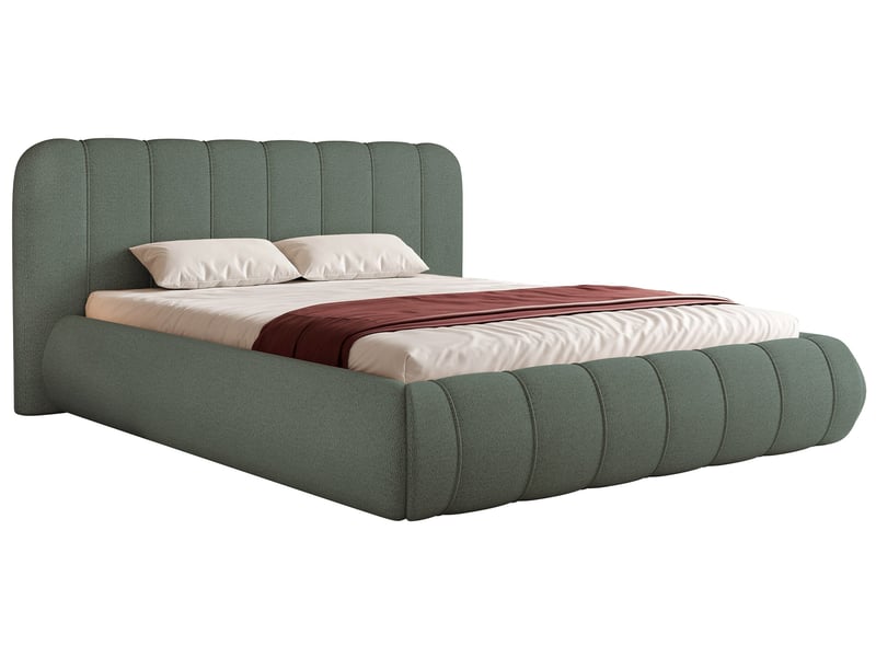  Selsey malunna - lit rembourré - 180x200 cm - chenille vert sauge Malunna - Conforama A